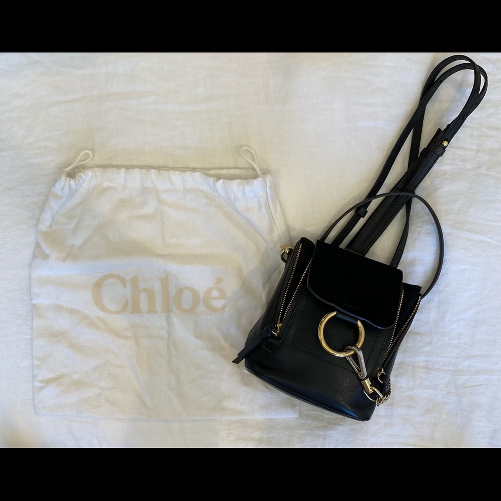 Chloe Faye Backpack Mini in Black - Picture 1 of 7